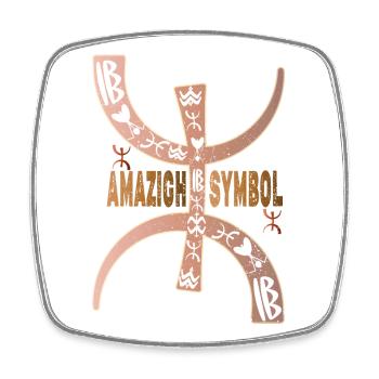 Yaz Amazigh, Berber Tattoo, Geschenk für Frauen. - Viereckiger Kühlschrankmagnet - Weiß - Vorne
