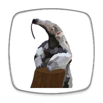 Antonio, the anteater - Square fridge magnet - white - Front