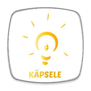 Käpsele | Schwäbischer Spruch Stuttgart schlau - Viereckiger Kühlschrankmagnet - Weiß - Vorne