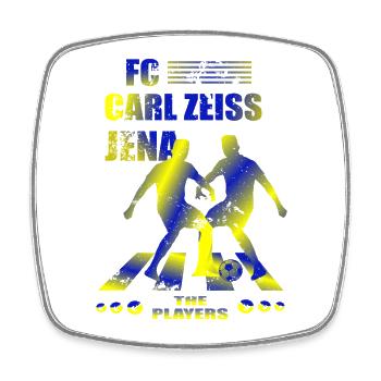 FC Carl Zeiss Jena - Viereckiger Kühlschrankmagnet - Weiß - Vorne