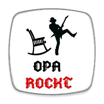 Großvater Opa Statement Alter Mann Alles Gute - Viereckiger Kühlschrankmagnet - Weiß - Vorne
