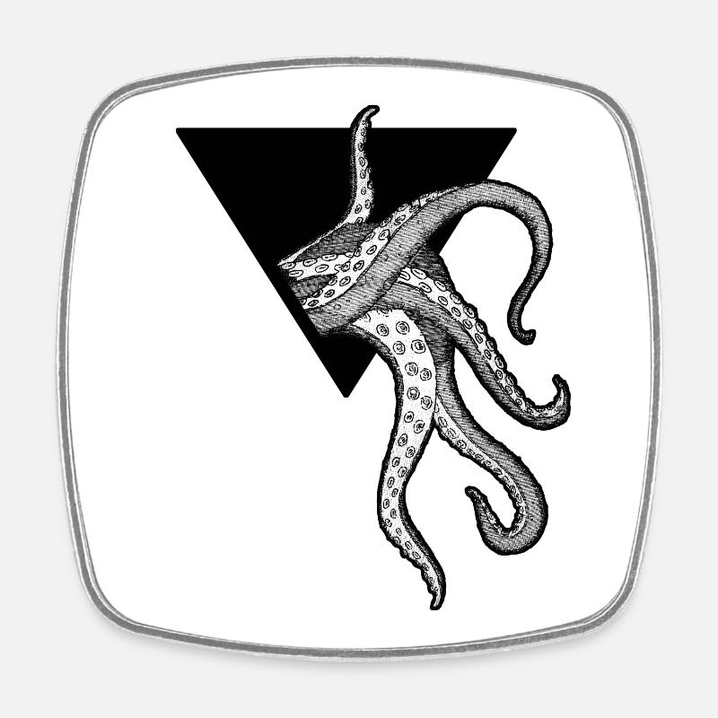 Kraken Octopus Tentacles - Square fridge magnet - white