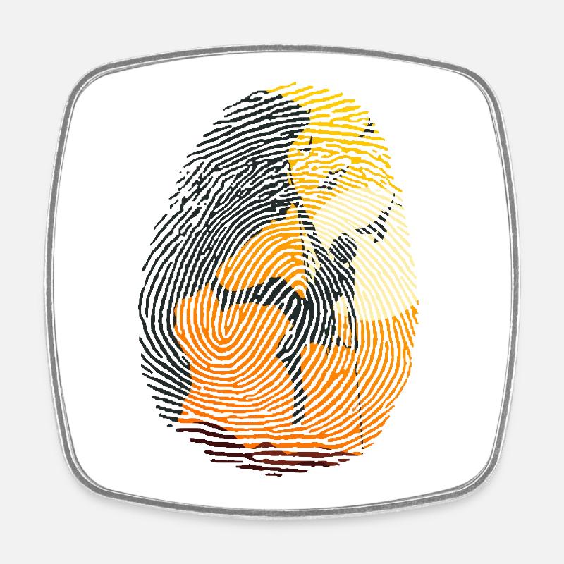CLIMB climb climb rock climb climb - Square fridge magnet - white