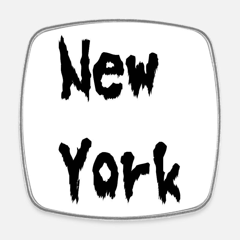 New York New York utilise les États-Unis - Magnet carré - blanc