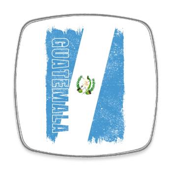 Guatemala Vintage Flagge - Viereckiger Kühlschrankmagnet - Weiß - Vorne