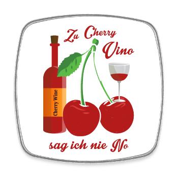 Wein Liebhaber - Viereckiger Kühlschrankmagnet - Weiß - Vorne
