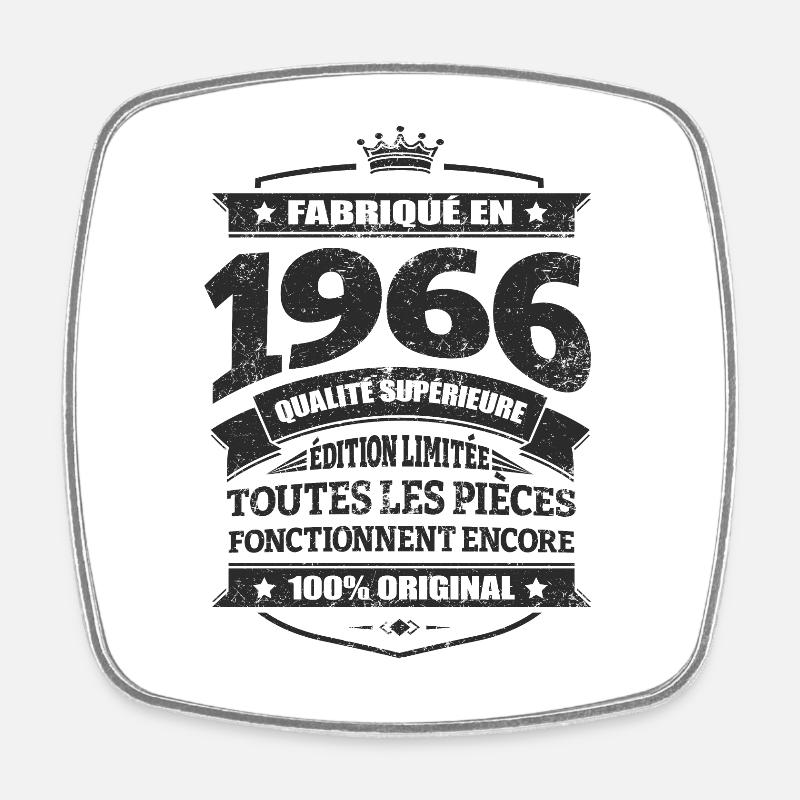 FABRIQUÉ EN 1966 - Magnet carré - blanc
