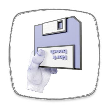 work bench 3D - Square fridge magnet - white - Front