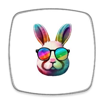 Lunettes de soleil Rainbow Prism Bunny - Magnet carré - blanc - Devant