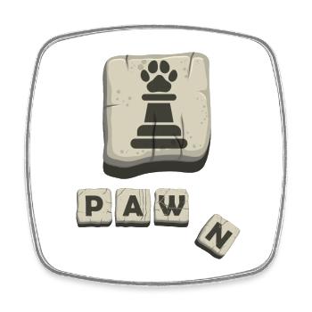 Schach Design Schachspieler Motiv Geschenk - Viereckiger Kühlschrankmagnet - Weiß - Vorne