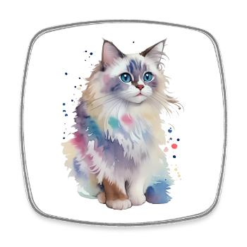 Ragdoll - Magnet carré - blanc - Devant