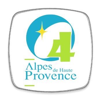 Alpes de Hautes-Provence 04 - Viereckiger Kühlschrankmagnet - Weiß - Vorne