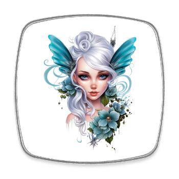 Fairy Creatures with Butterfly Ears – Fantasy - Square fridge magnet - white - Front