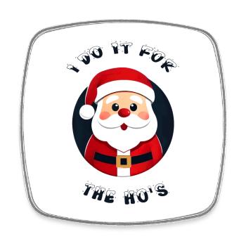 Santa not for the kids - Square fridge magnet - white - Front