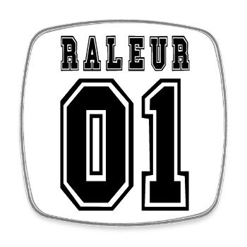 Râleur numéro 1 - Magnet carré - blanc - Devant