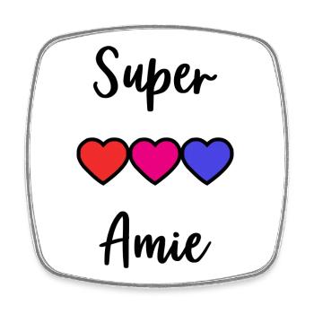 GREAT FRIEND - Square fridge magnet - white - Front