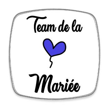 FUTURE MARIEE. EVJF. MARIEE. TEAM. TEAM MARIEE - Magnet carré - blanc - Devant