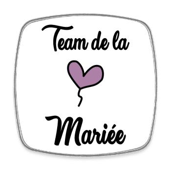 FUTURE MARIEE. EVJF. MARIEE. TEAM. TEAM MARIEE - Magnet carré - blanc - Devant