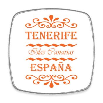 Tenerife Islas Canarias España Illustration - Magnet carré - blanc - Devant