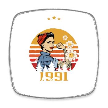 Légendaire depuis mai 1991 - mai 1991 Anniversaire 1991 - Magnet carré - blanc - Devant