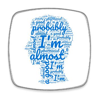 Pharmacist funny gift design. - Square fridge magnet - white - Front