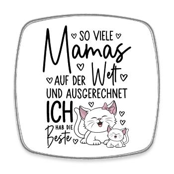 So viele Mamas Beste Mama Baby Muttertag Geschenk - Viereckiger Kühlschrankmagnet - Weiß - Vorne