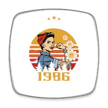 Legendär seit Mai 1986 - Mai 1986 Geburtstag 1986 - Viereckiger Kühlschrankmagnet - Weiß - Vorne
