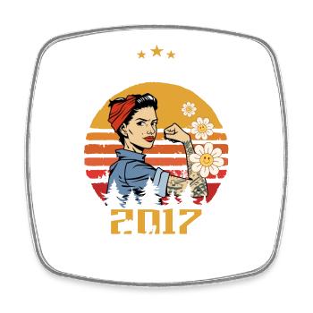 Legendary since May 2017 - May 2017 Birthday 2017 - Square fridge magnet - white - Front