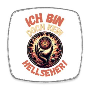 Kein Hellseher - Viereckiger Kühlschrankmagnet - Weiß - Vorne