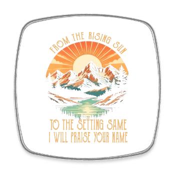 From The Risings Sun To The Setting Same Classic M - Square fridge magnet - white - Front