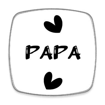 HAPPY FATHER'S DAY. DAD. FATHER's DAY - Square fridge magnet - white - Front