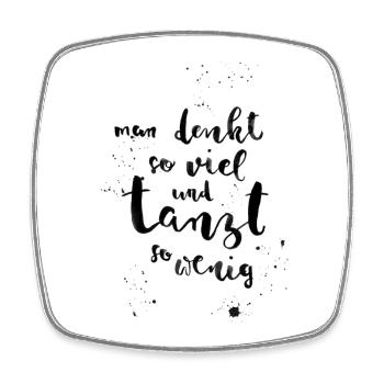 Thoughts - Square fridge magnet - white - Front