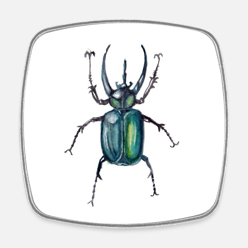 Bille - Square fridge magnet - white