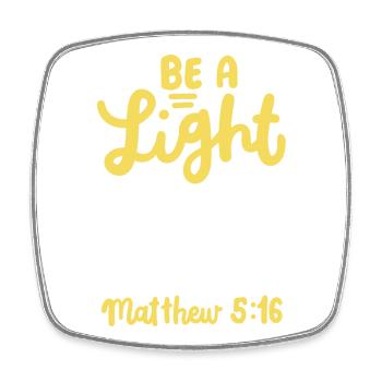 Christlich Bibelvers Motivation - Viereckiger Kühlschrankmagnet - Weiß - Vorne