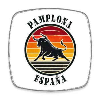 Pamplona Spain City of España - Square fridge magnet - white - Front