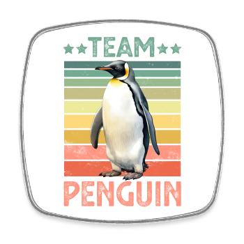Pingouin Pingouin Empereur Pingouin - Magnet carré - blanc - Devant