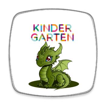 Hello Kindergarten - Viereckiger Kühlschrankmagnet - Weiß - Vorne