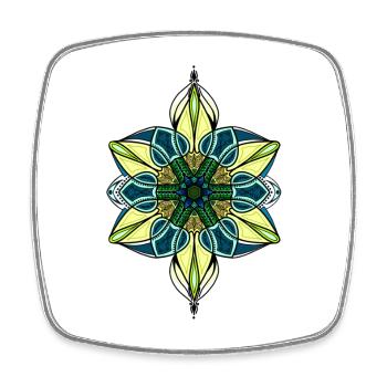 Ornament - Square fridge magnet - white - Front