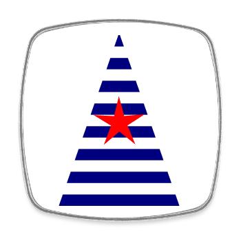 HAPPY NEW YEAR. NEW YEAR'S EVE. NEW YEAR - Square fridge magnet - white - Front