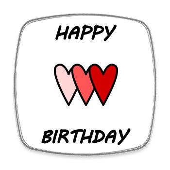 100. 100 YEARS. 100th ANNIVERSARY. BIRTHDAY 100 - Square fridge magnet - white - Front