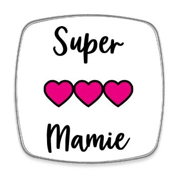 GRANNY. MOM. GRANDMA. MOTHER'S DAY - Square fridge magnet - white - Front