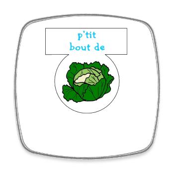Little bundle of joy - Square fridge magnet - white - Front