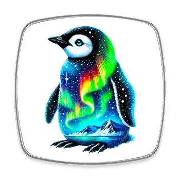 Penguin - Square fridge magnet - white - Front