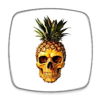 Skullanas - Viereckiger Kühlschrankmagnet - Weiß - Vorne