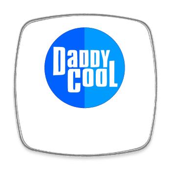 Cool Daddy - Square fridge magnet - white - Front