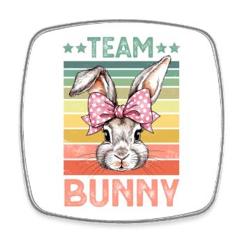 Lapin Lapin - Magnet carré - blanc - Devant