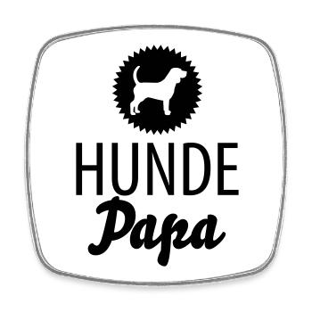 Dog Dad - Square fridge magnet - white - Front