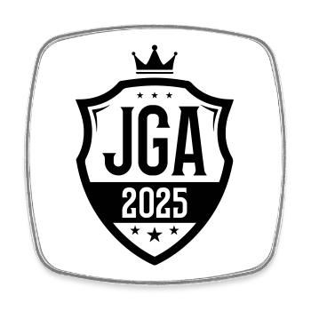 Jga 2025 Junggesellenabschied - Viereckiger Kühlschrankmagnet - Weiß - Vorne