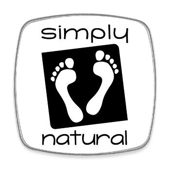 simply natural - simply natural barefoot - Square fridge magnet - white - Front