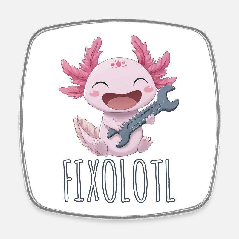 Mechanic of the Deep - Square fridge magnet - white